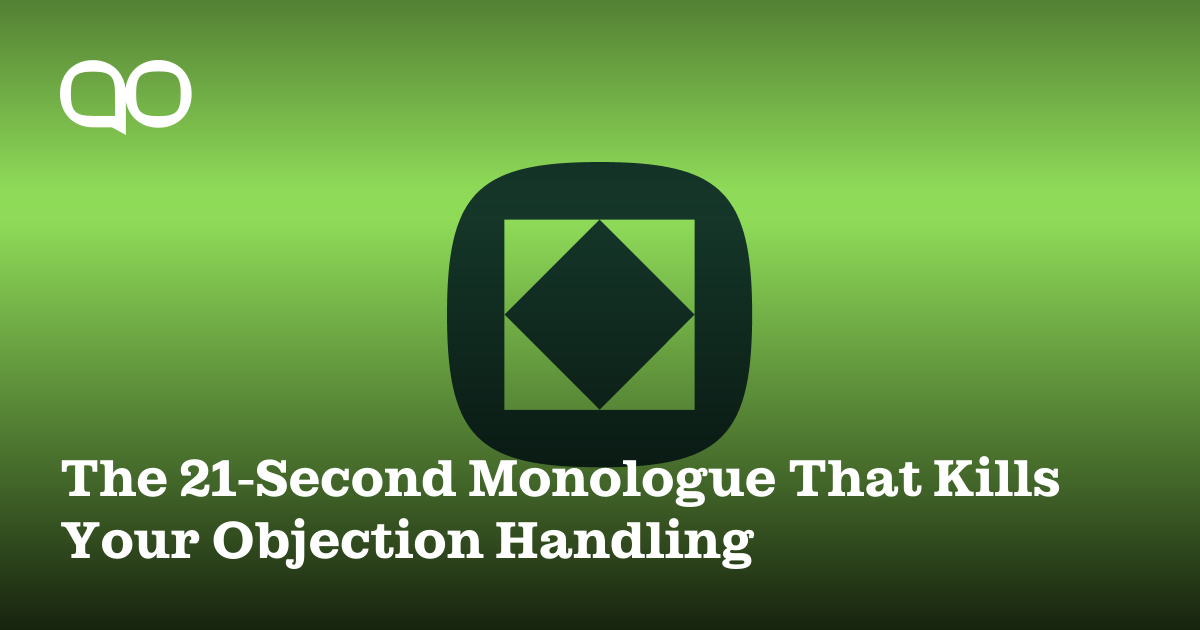 The 21-Second Monologue That Kills Your Objection Handling | Backdrop